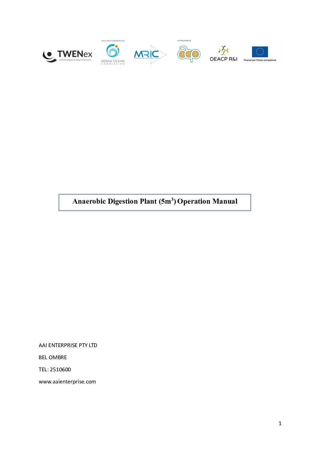 Annex-18_Anaerobic-digestion-plant-operation-manual